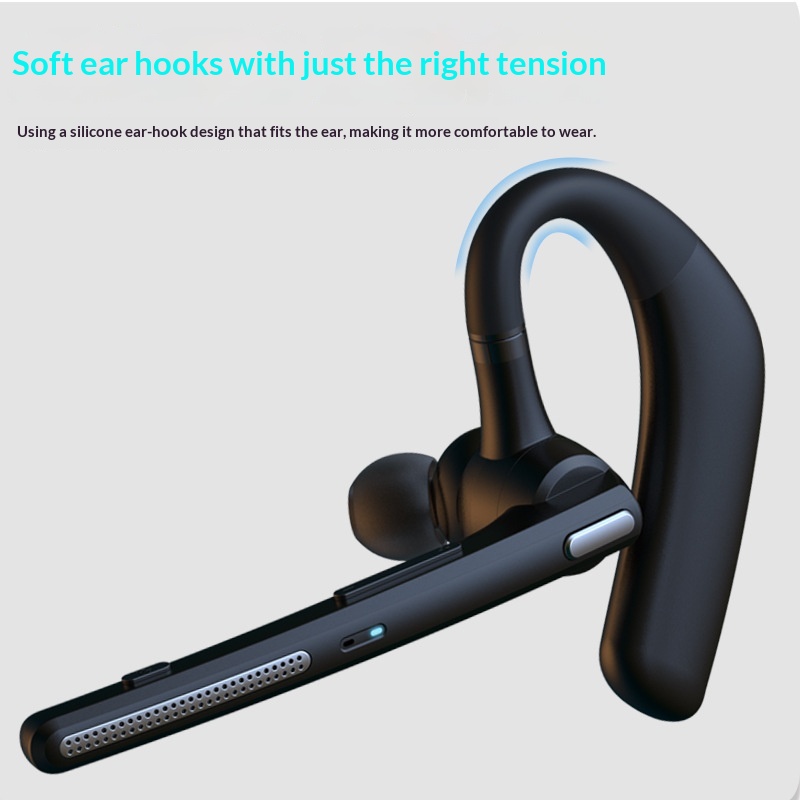 Single-ear Wireless Bluetooth Earhook Noise-canceling Headphones