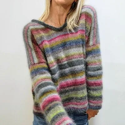 Womens Relaxed fit V neck Casual Sweater Czvl18 4Xl - Shop at LoveMi