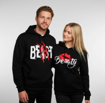New Printed Casual Hooded Sweatshirt For Couples