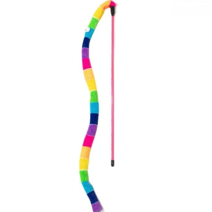 Cat Teaser Wand With A Long Pole And A Bell