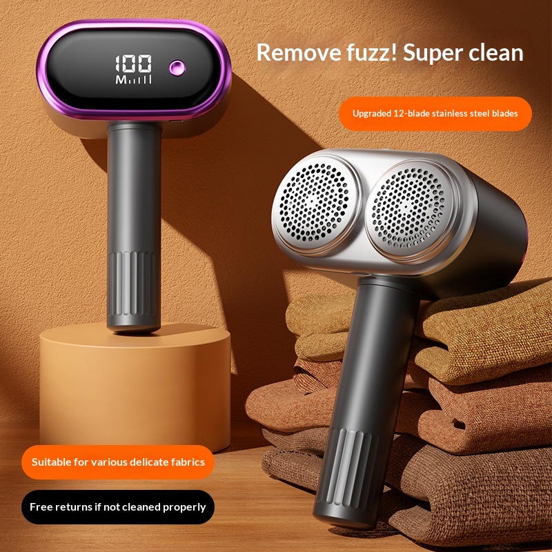 LED Digital Display USB-Rechargeable Lint Remover