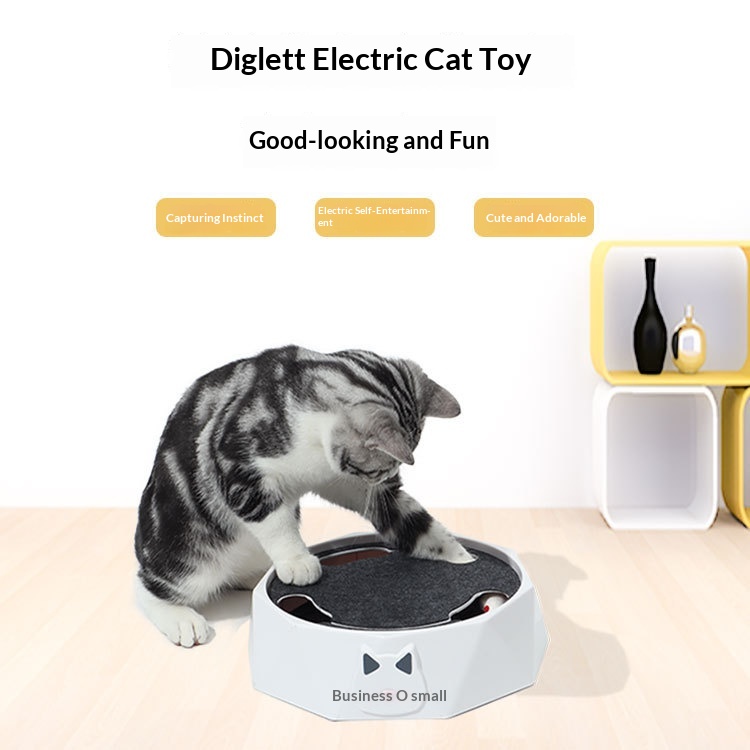 Plush Little Mouse Cat Turntable Automatic Electric Pet Toy For Cats