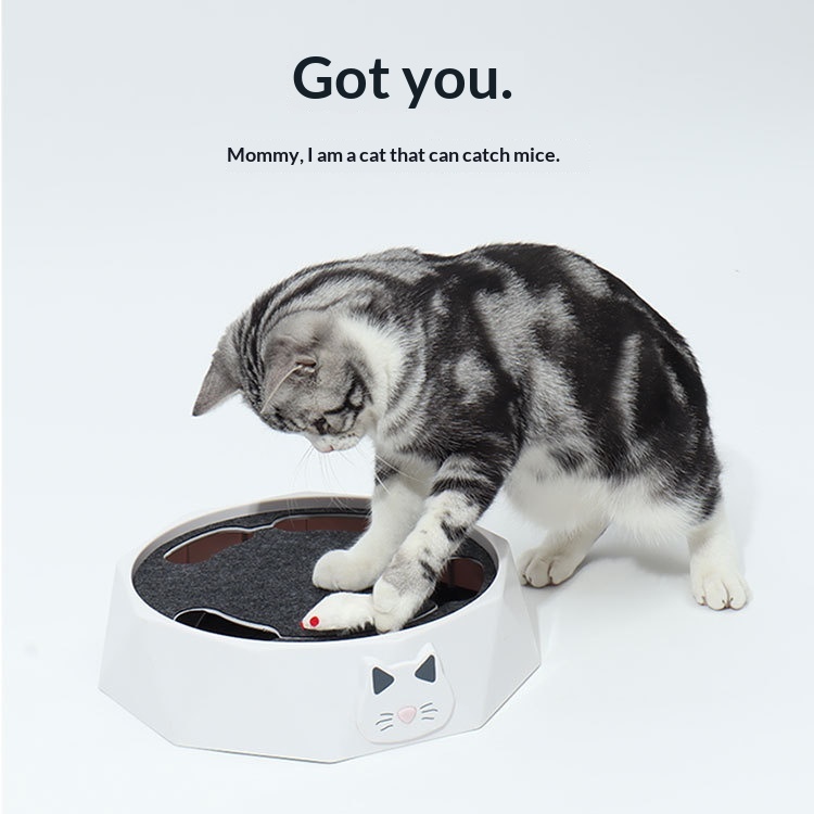 Plush Little Mouse Cat Turntable Automatic Electric Pet Toy For Cats