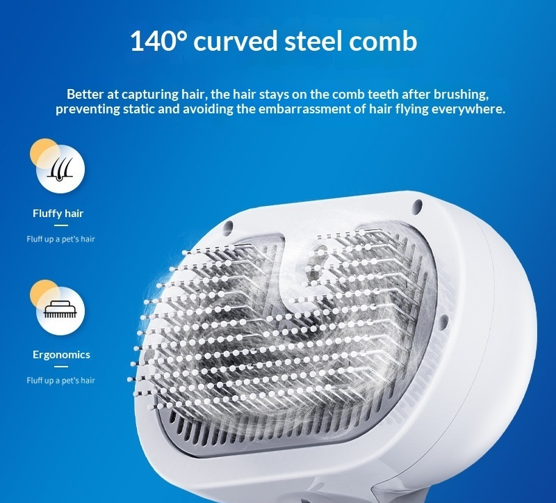 One-Click Fluff-Removal Pet Hair-Removing Spray Brush