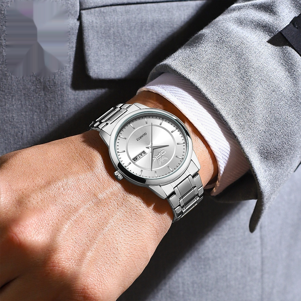 Fashionable Calendar Luminous Waterproof Quartz Watch