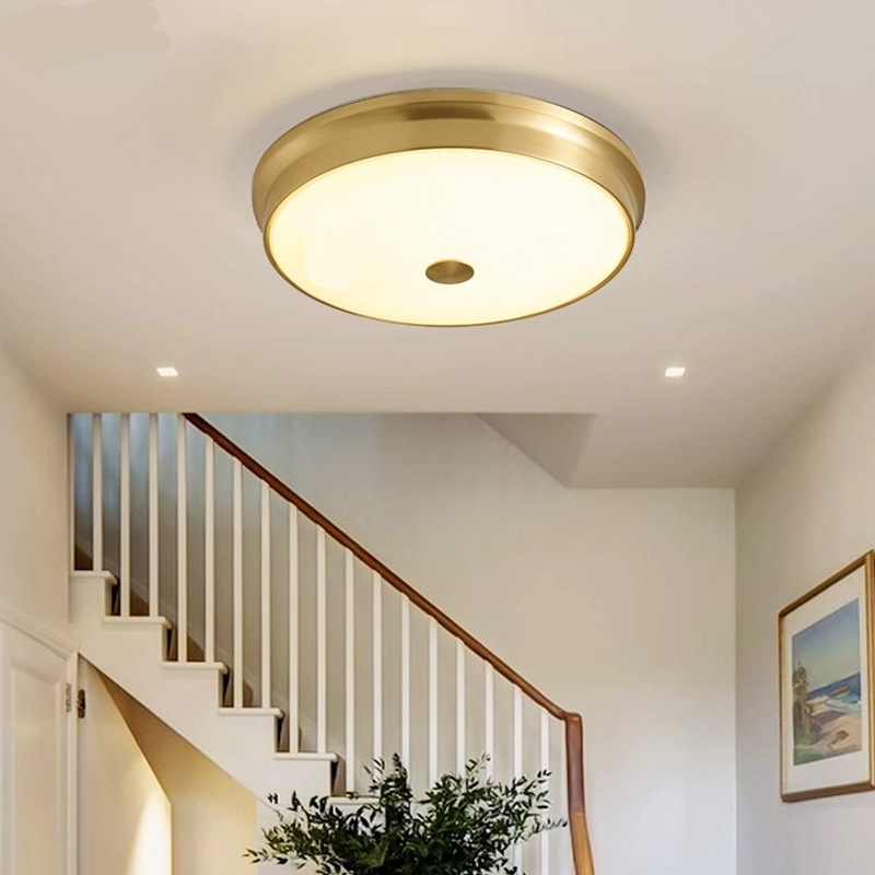 Simple All-copper Ceiling Light For The Master Bedroom