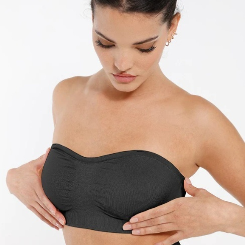 Straples Wireless Breast-support Bra With Detachable Padded Cups