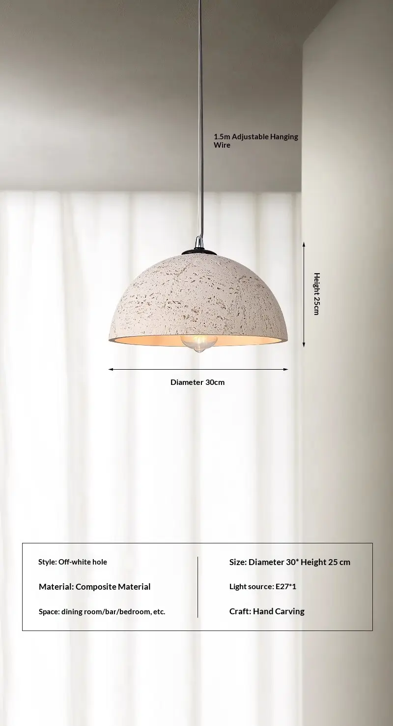 Retro Dining Table And Minimalist Bedroom Chandelier