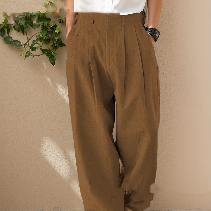 Tailored Dress Pants With Double Pleats
