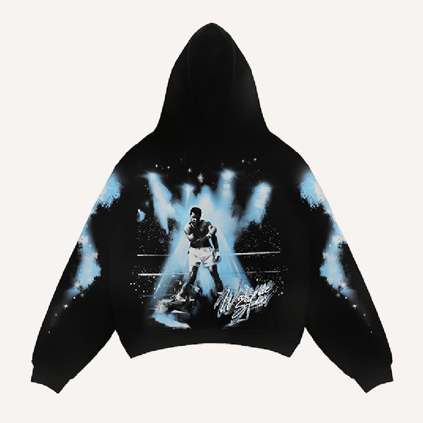 Mens Printed Sweatshirt Casual Pullover Hoodie