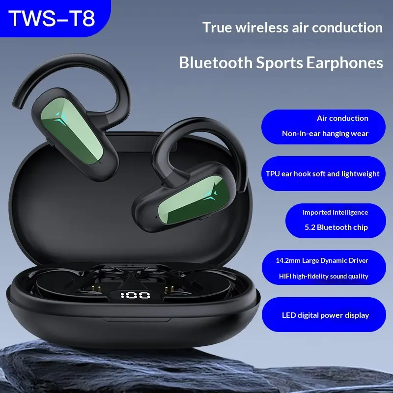 Ear-hook M-T8 TWS Bluetooth Headphones