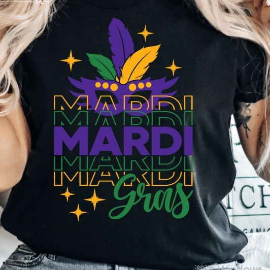 Carnival Sleep Cap Letter Print T-Shirt