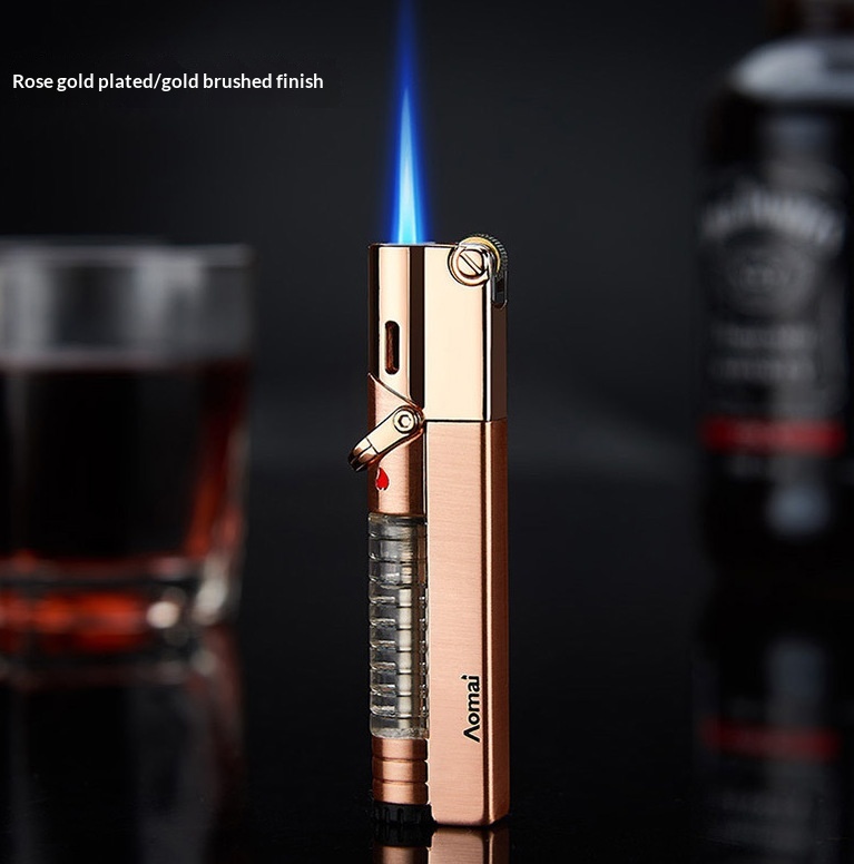 Personalized Grinding Wheel Lighter With A Straight Blue Flame And Windproof Design - Image 7