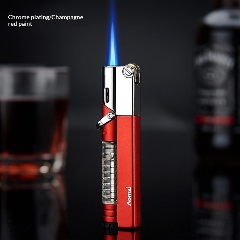 Personalized Grinding Wheel Lighter With A Straight Blue Flame And Windproof Design - Image 2