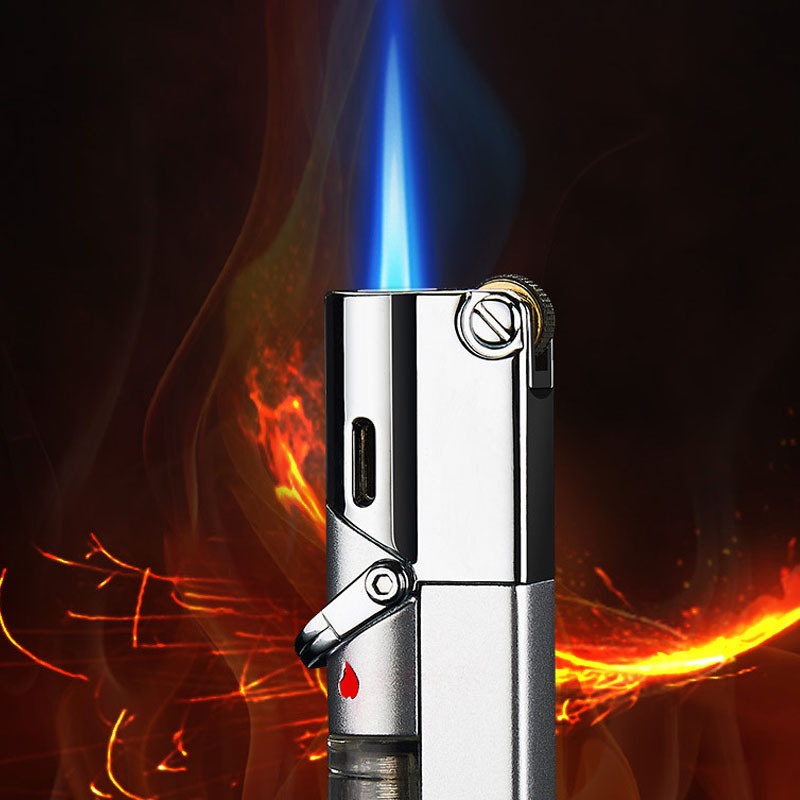 Personalized Grinding Wheel Lighter With A Straight Blue Flame And Windproof Design - Image 8