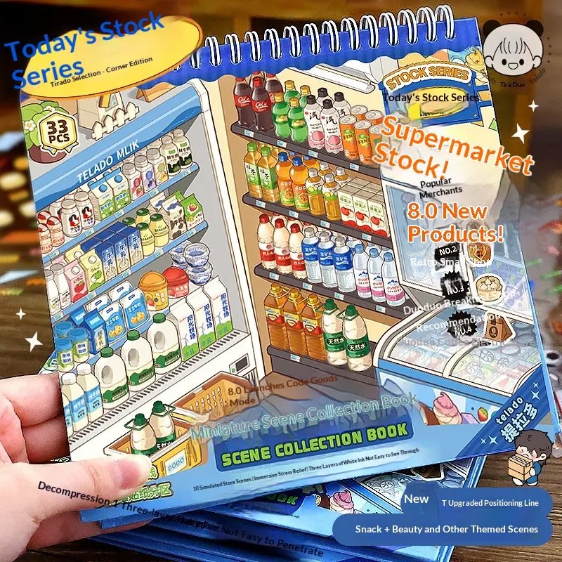 Snack Beverage Supermarket Stocking Storage Miniature Scene