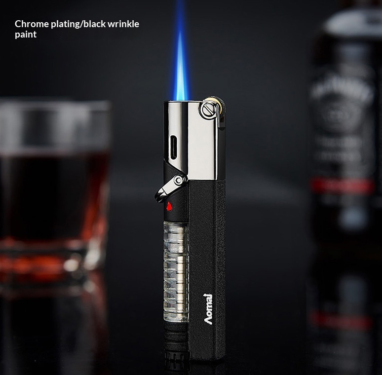 Personalized Grinding Wheel Lighter With A Straight Blue Flame And Windproof Design - Image 5
