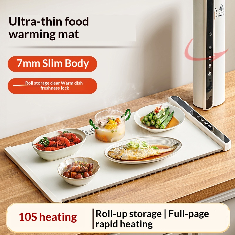 Flexible Foldable Multi-functional Temperature-controlled Warming Tray