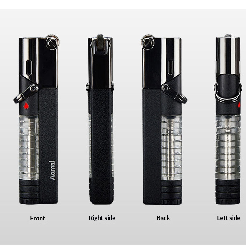 Personalized Grinding Wheel Lighter With A Straight Blue Flame And Windproof Design - Image 3