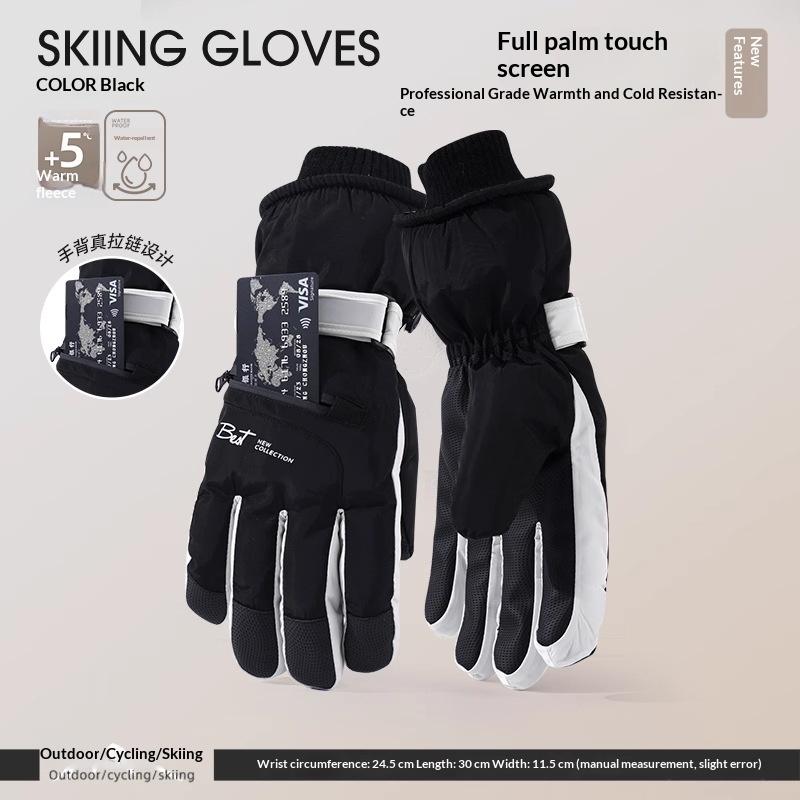 Womens Fleece-Lined Cycling Gloves 4