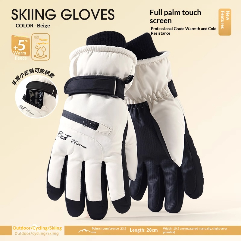 Womens Fleece-Lined Cycling Gloves 3