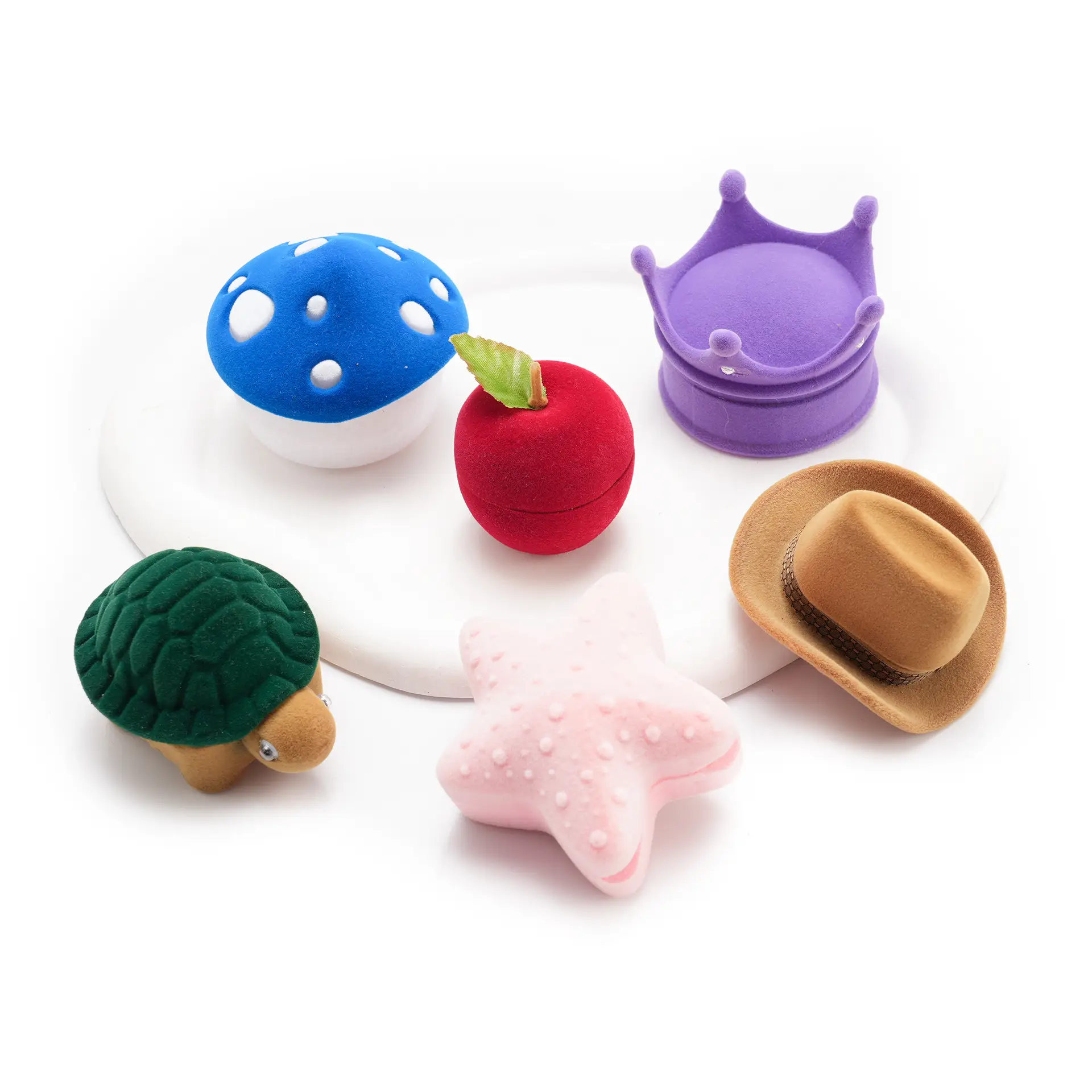 Cartoon Velvet Jewelry Gift Box Cute