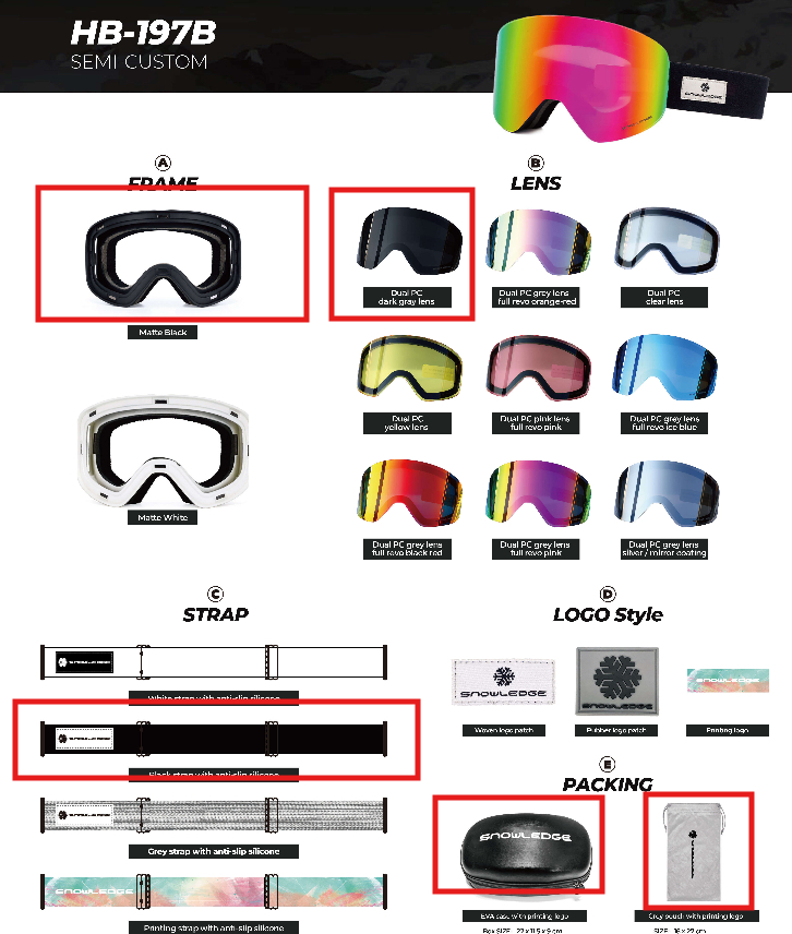 Cylindrical Double-layer Anti-fog Outdoor Ski Equipment