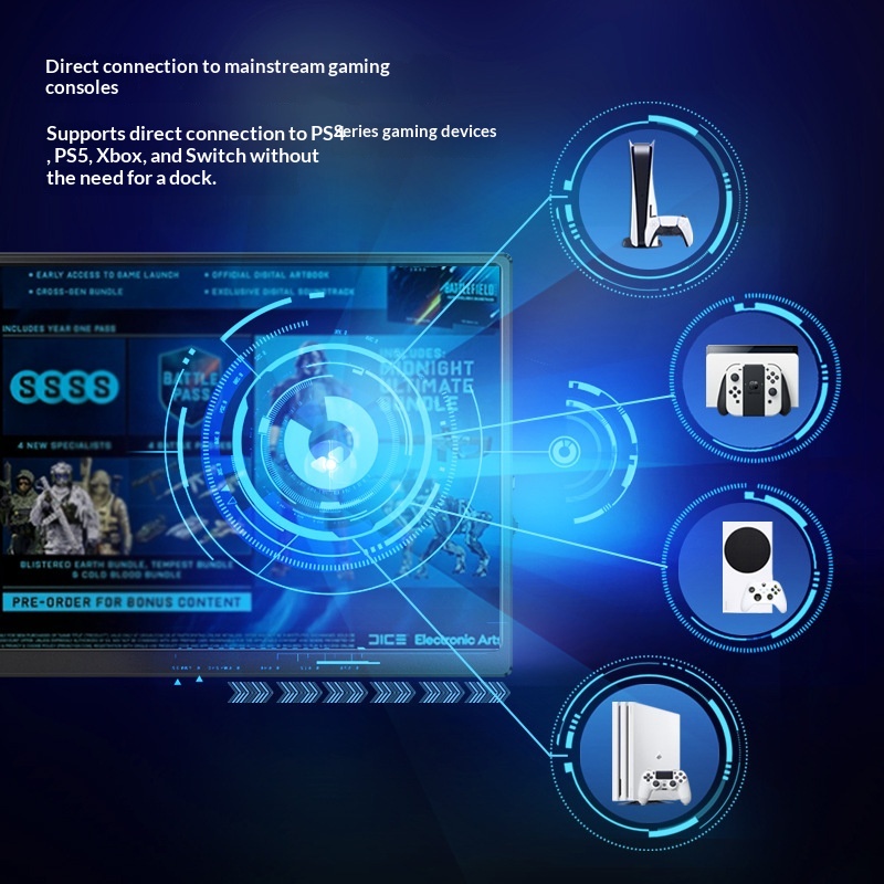 Portable Monitor Phone Extension Screen Laptop Secondary Display