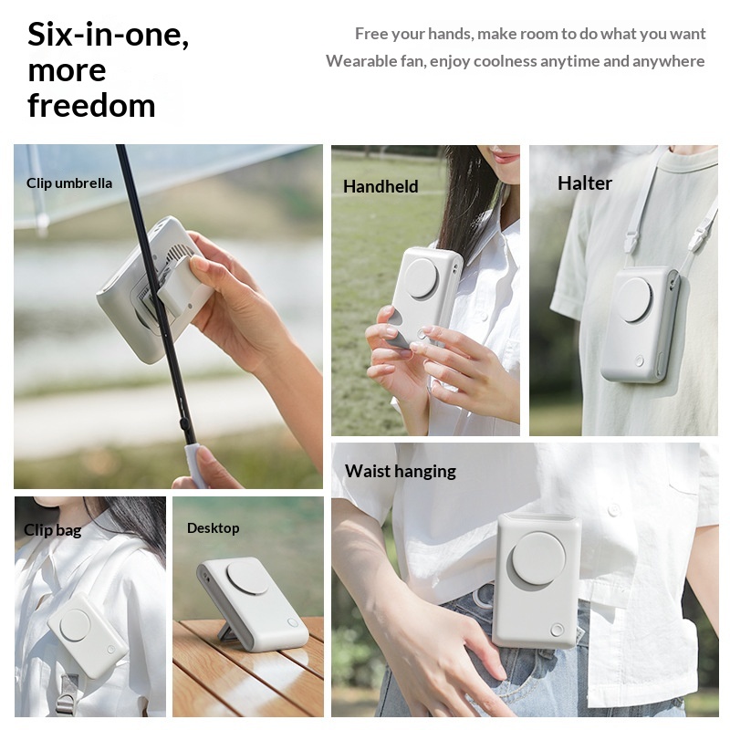 Waist-mounted Fan With A USB Charging Porthigh-output Portable Handheld Fan For Outdoor Use