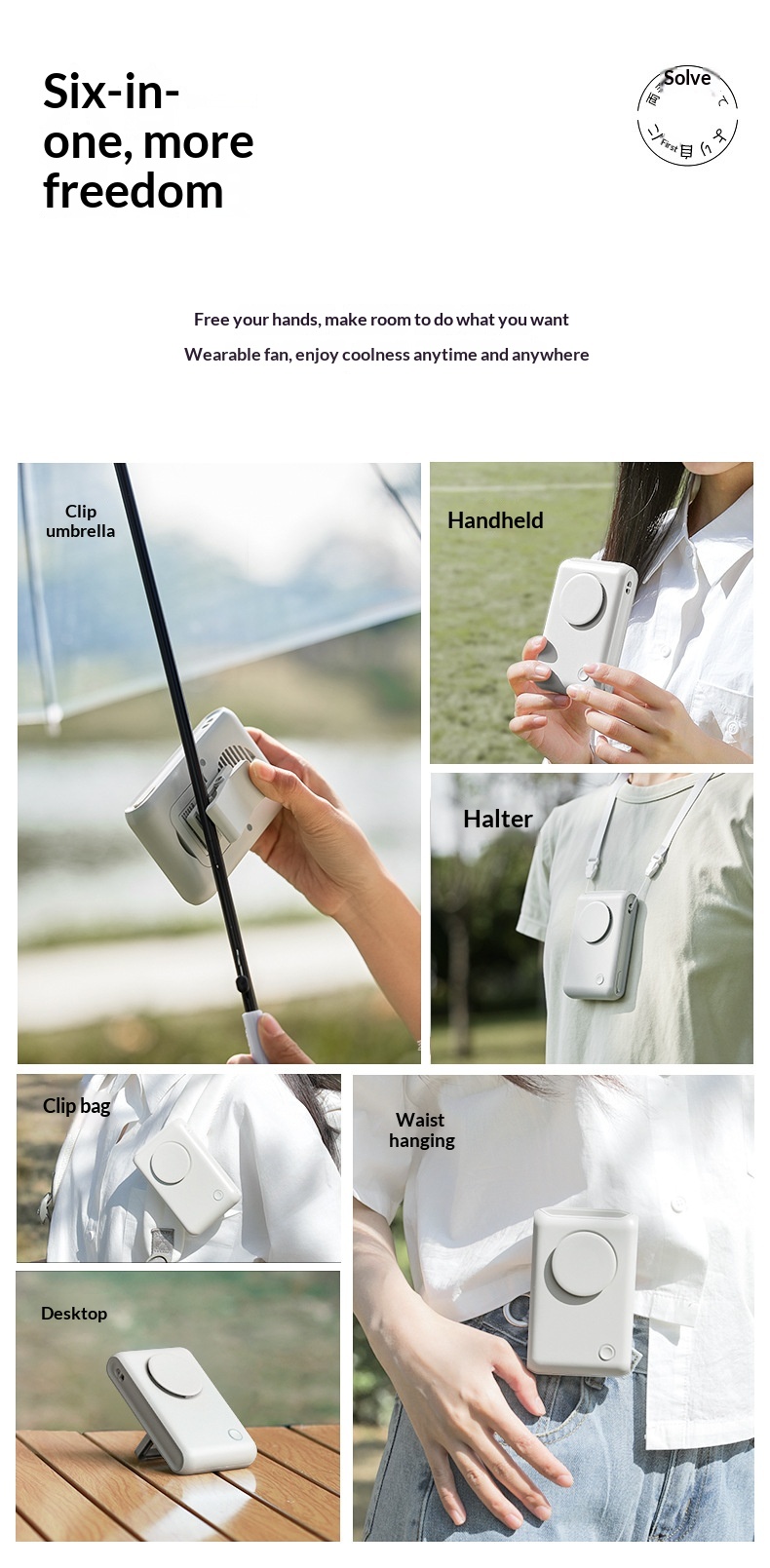 Waist-mounted Fan With A USB Charging Porthigh-output Portable Handheld Fan For Outdoor Use