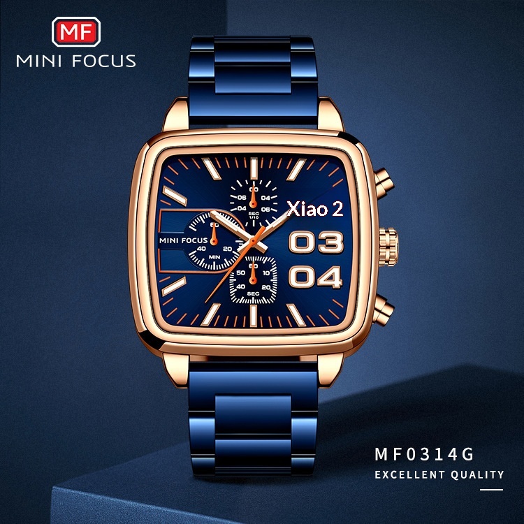 Mini Focus MF0314G Multifunctional Waterproof Quartz Watch for Men