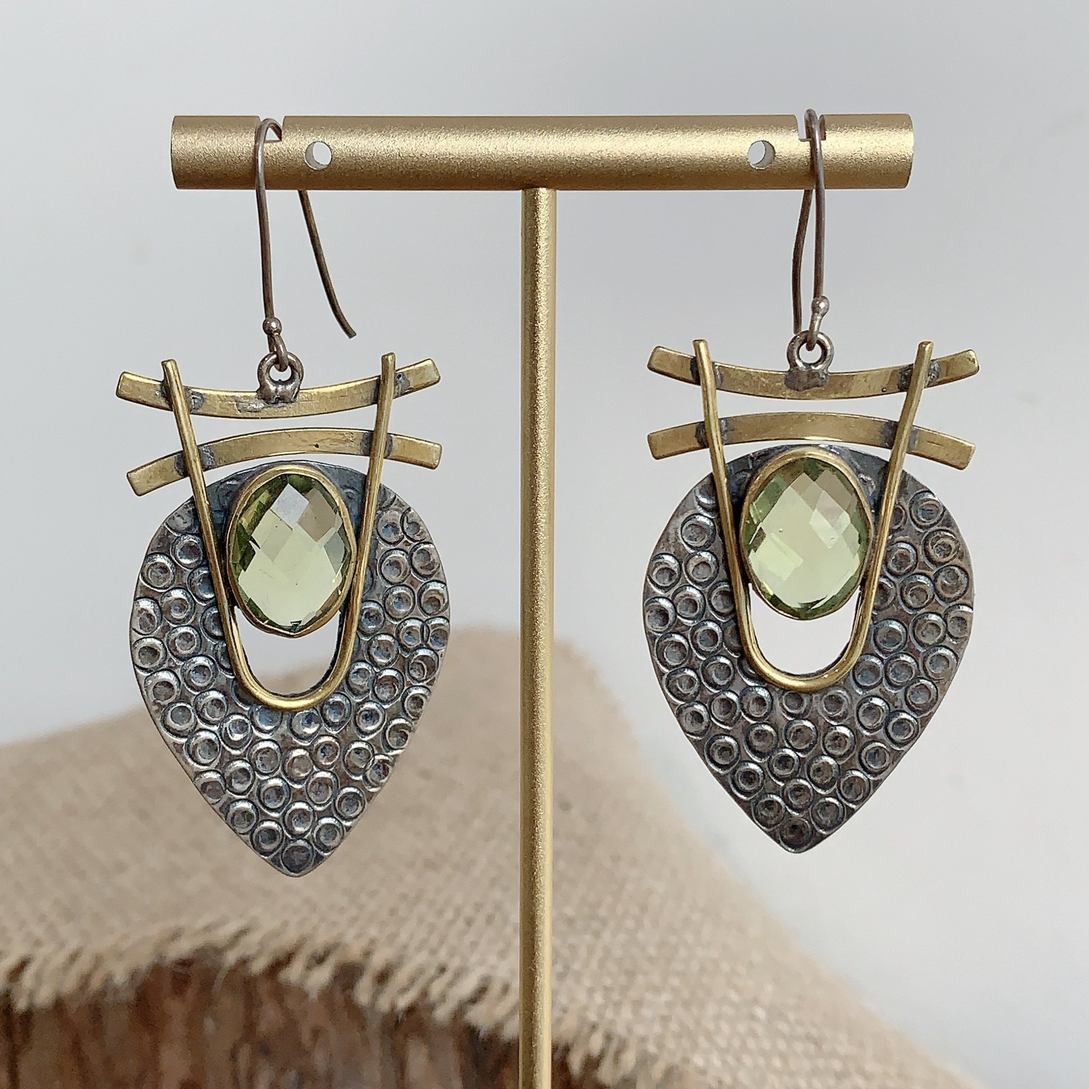 Ladies S925 Silver Handmade Inlaid Crystal Earrings