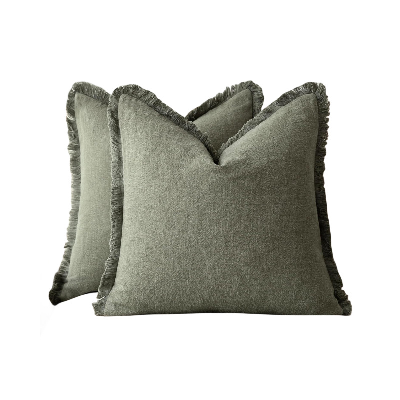 Simple Boho Solid Color Pillowcases
