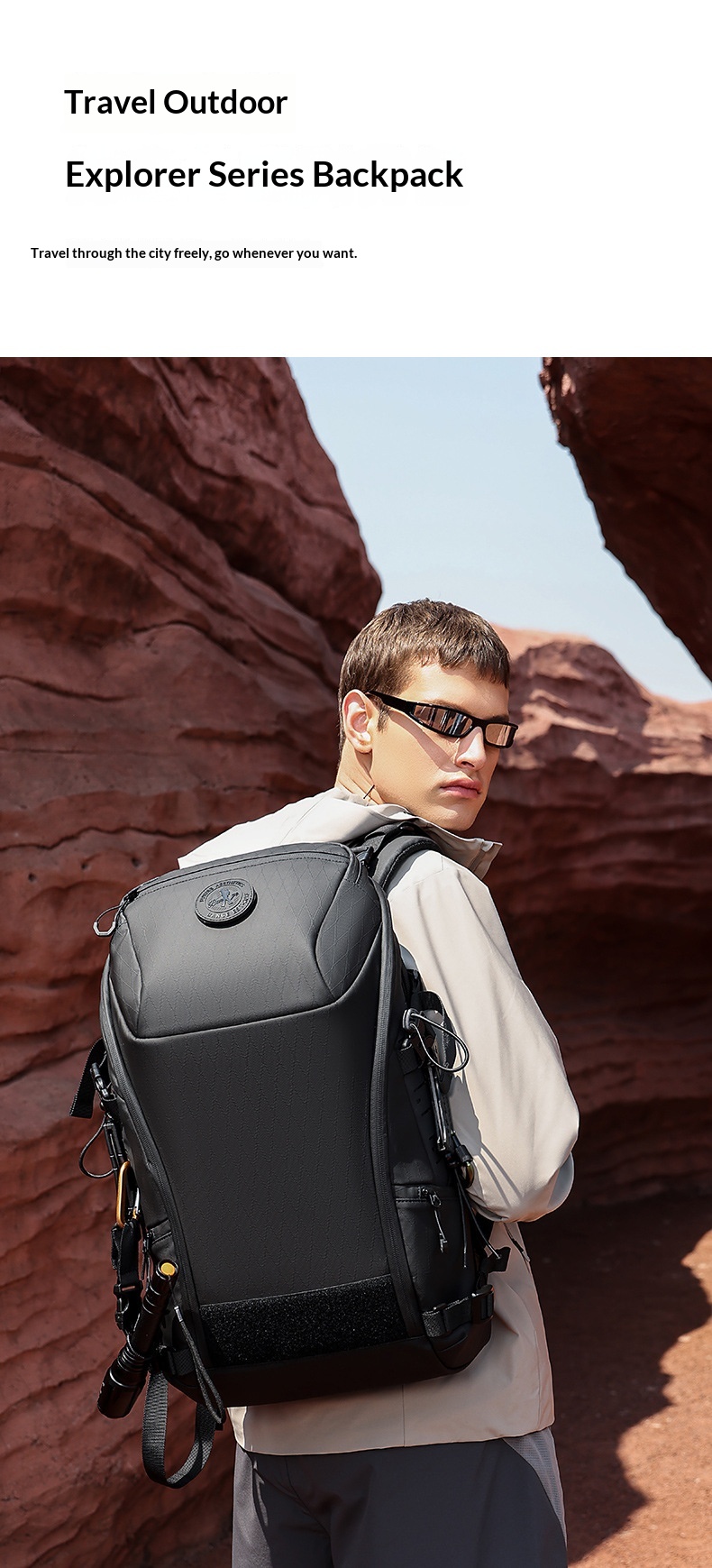 BANGE Outdoor Travel Backpack 15.6″ | Waterproof Camping Hiking Sports Mountaineering Backpack