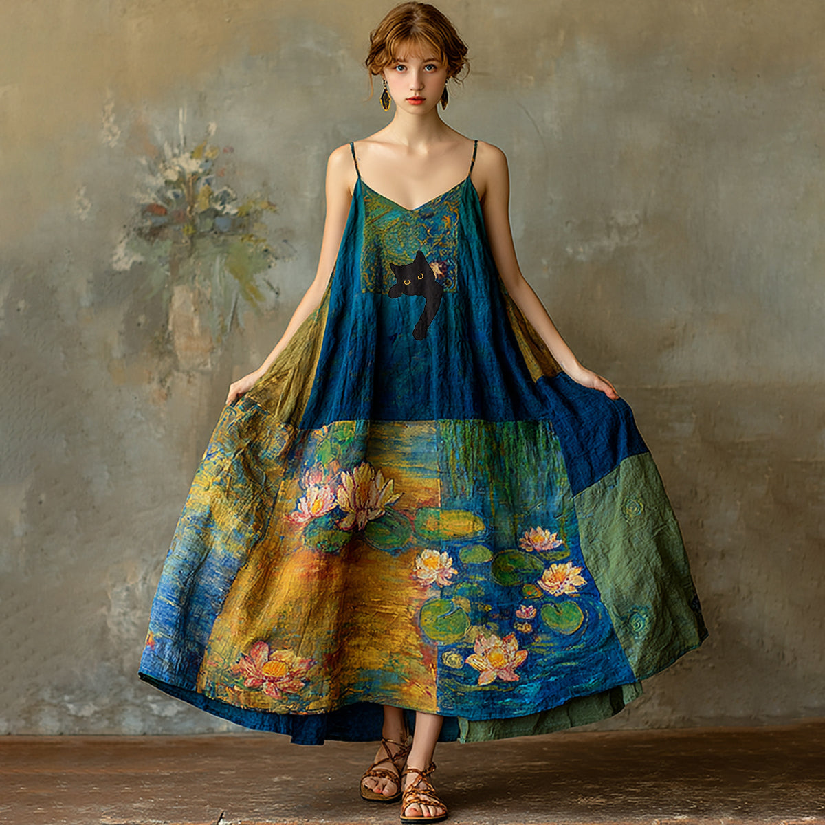 Spring Concise Commuter Artistic 3D Dress