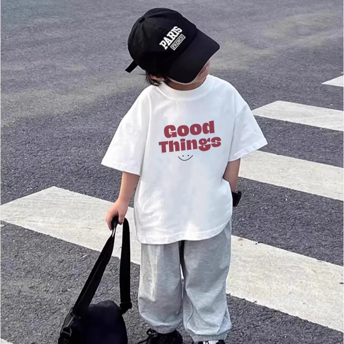 Boys Short-sleeve T-shirt Casual Versatile Top
