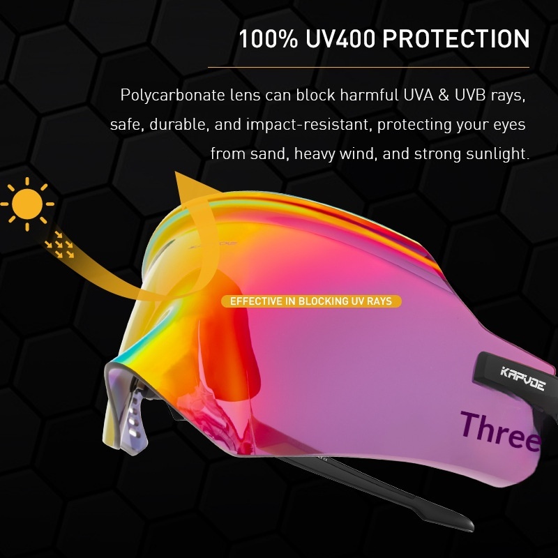 Kapvoe UV-protective Cycling Goggles