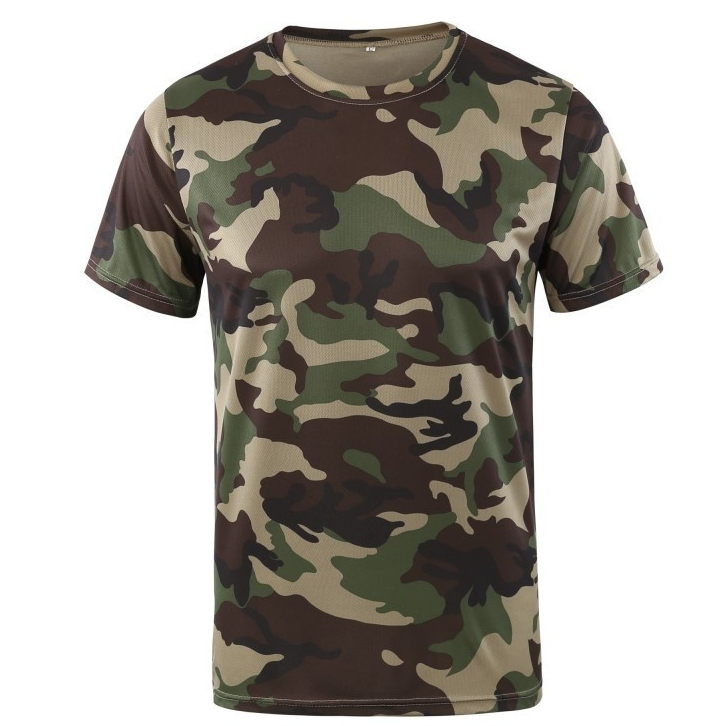 Mens Loose-fitting Crew-neck Mesh Top With A Short-sleeve Print