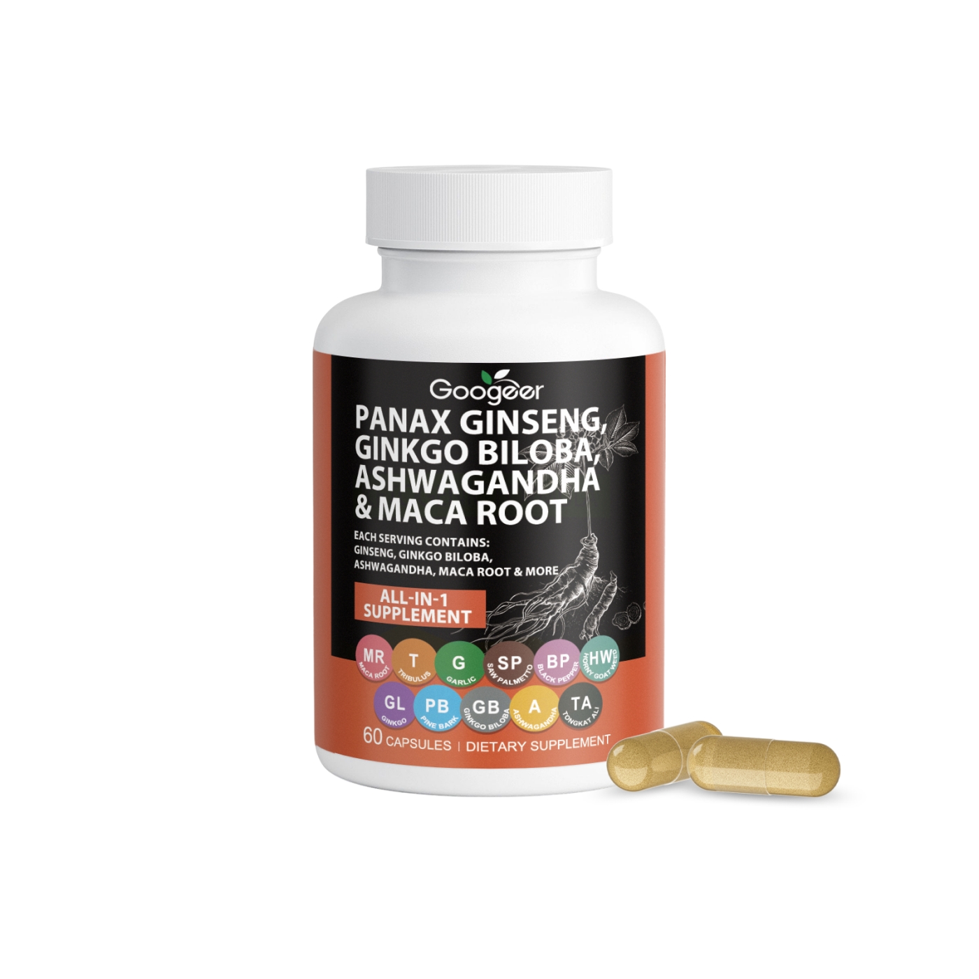 Ginseng Ginkgo Concentrated Supplement Capsule