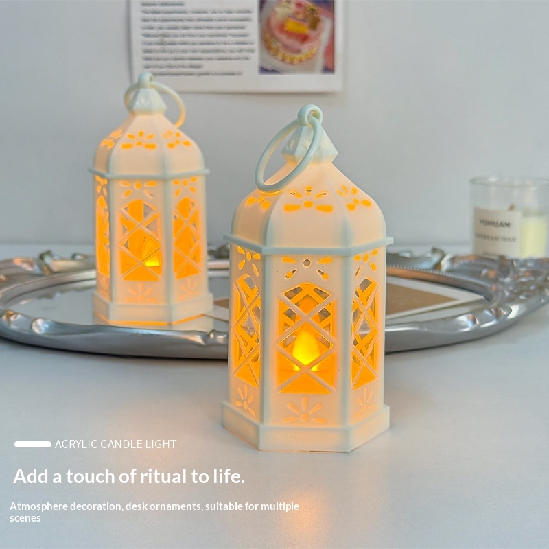 Retro LED Electronic Candle Creative Glowing Night Light