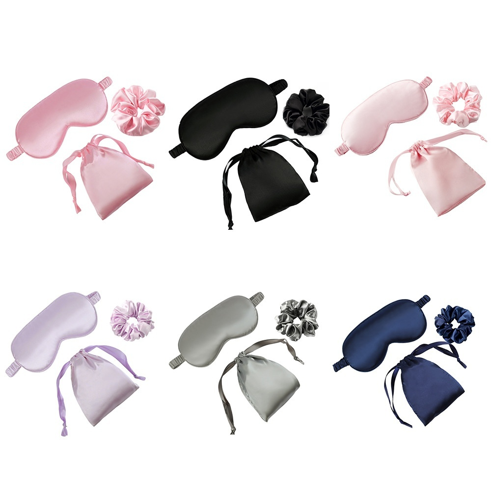 Womens Eye Mask Pouch And Headband Set