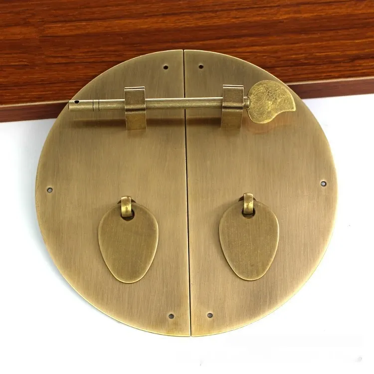 Brass Cabinet, Shoe And Wardrobe Pulls Round