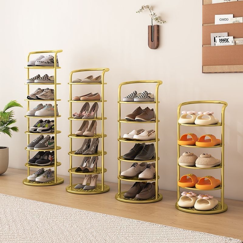 Shoe Rack Shelf Home Doorway Simple Narrow Storage Small Narrow Artifact Shoe Cabinet Iron Multi-layer Space Dormitory