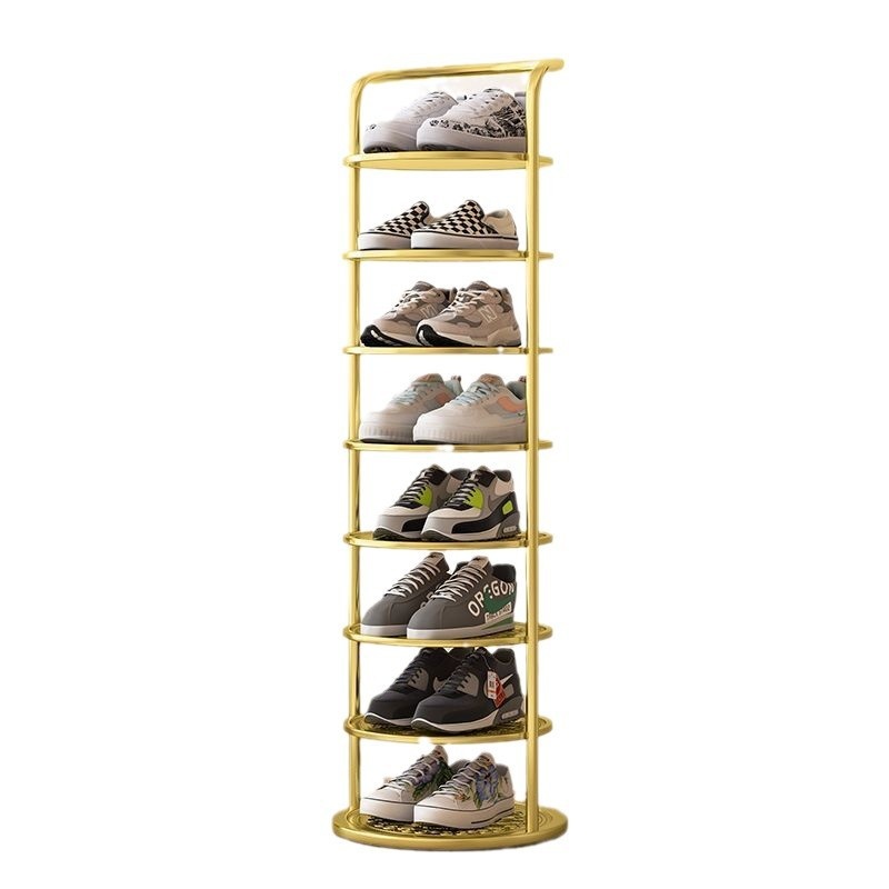 Shoe Rack Shelf Home Doorway Simple Narrow Storage Small Narrow Artifact Shoe Cabinet Iron Multi-layer Space Dormitory