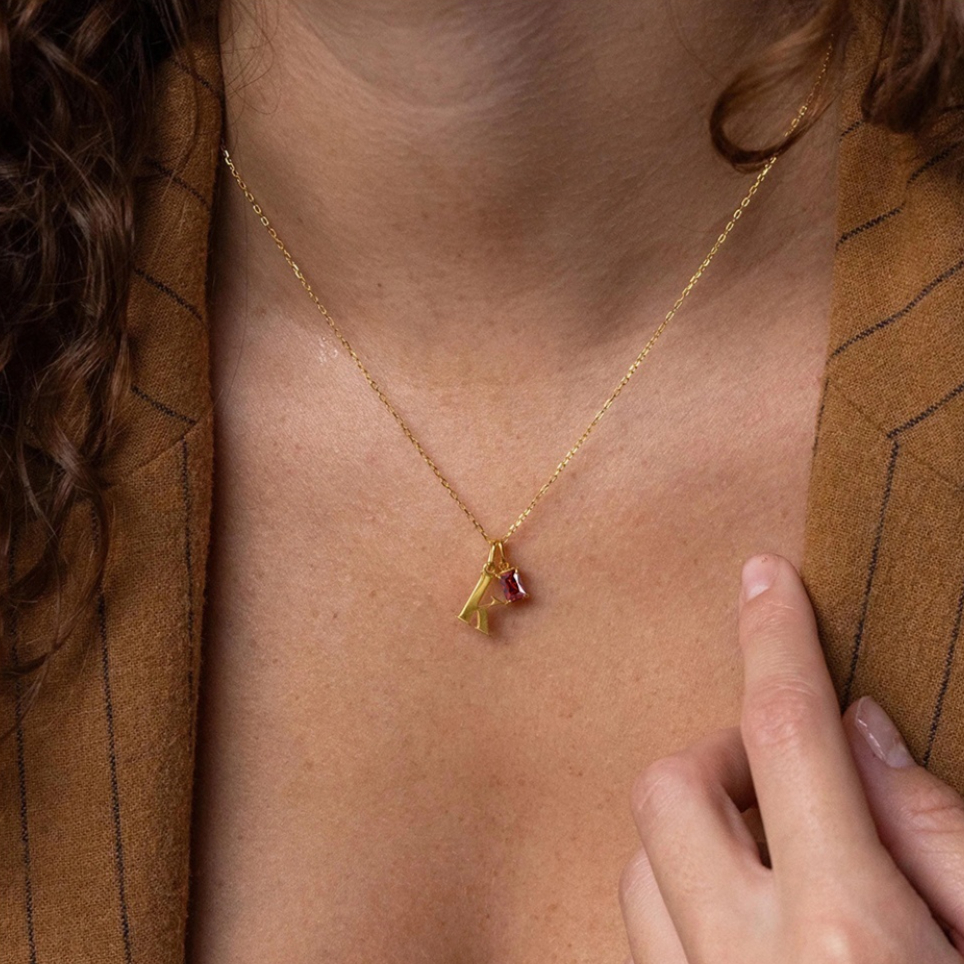 Stainless Steel Bracelet Necklace And Pendant With English Letters Handmade