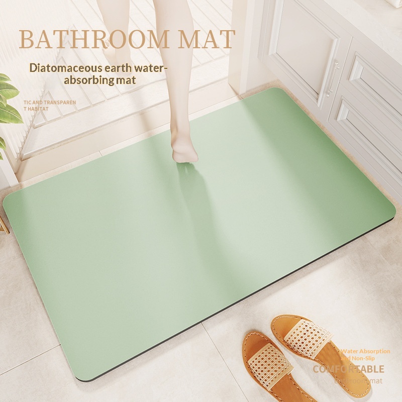 Simple, Quick-drying Diatomaceous Earth Floor Mat