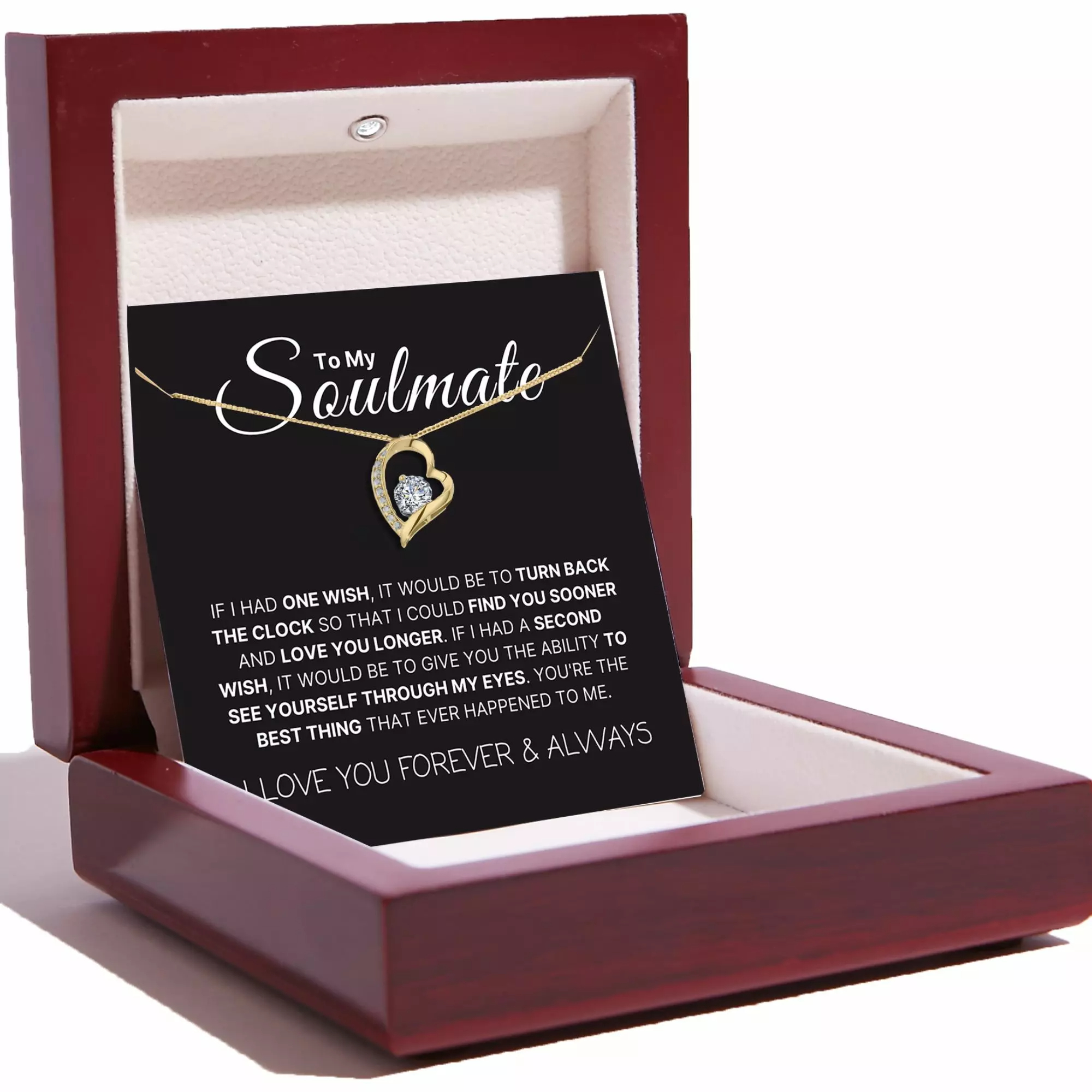 Diamond-encrusted Heart-shaped Necklace Simple And Stylish