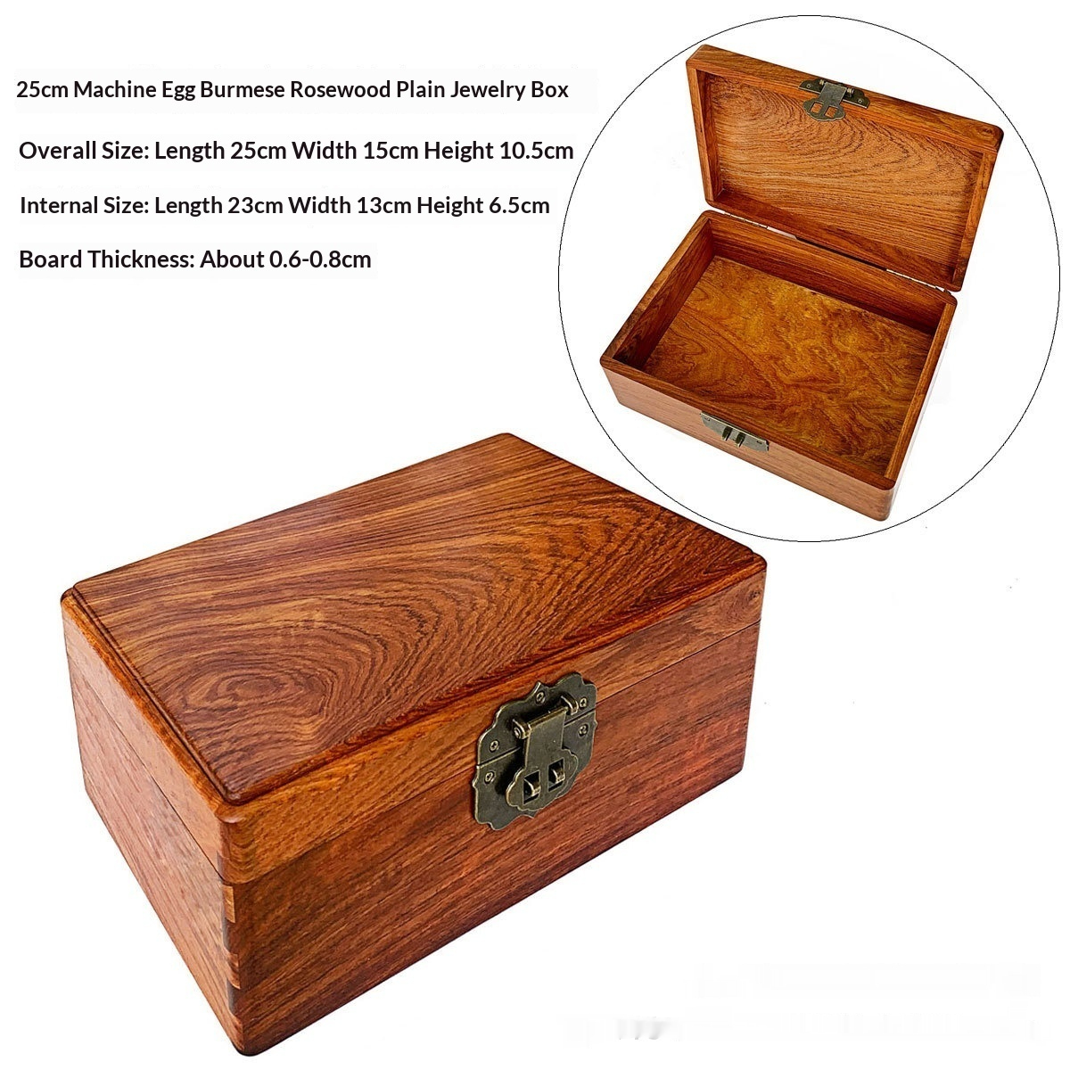 Chinese-style Vintage Dressing Box With A Lock For Jewelry And Accessories