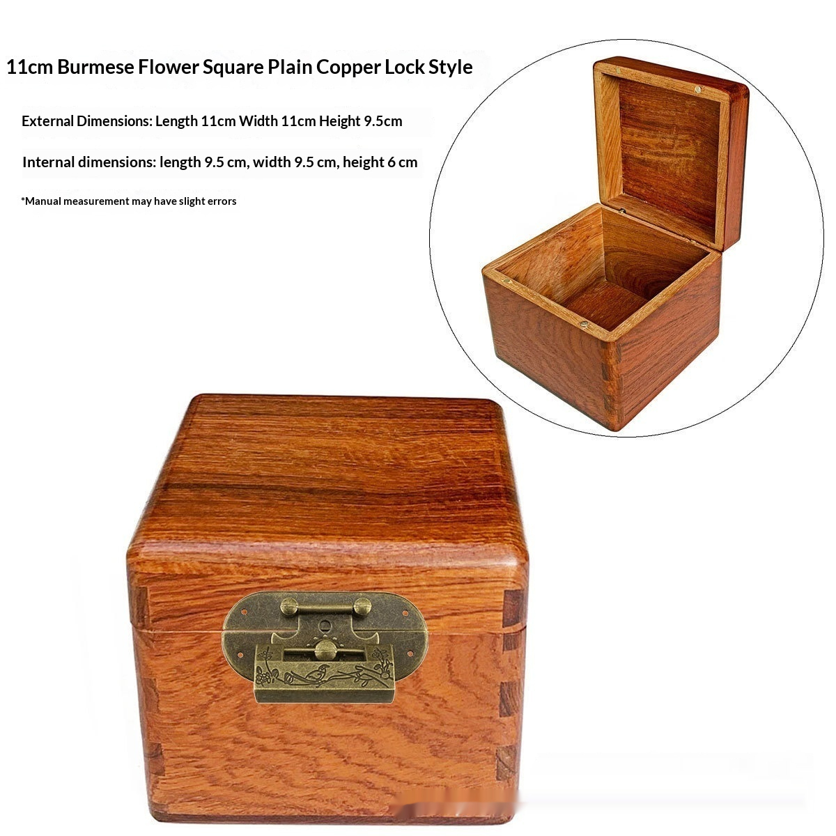 Chinese-style Vintage Dressing Box With A Lock For Jewelry And Accessories