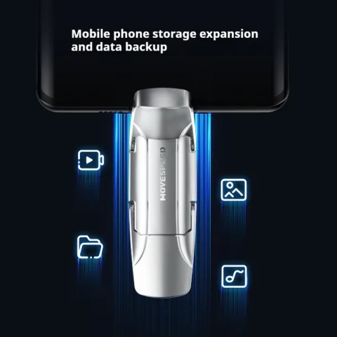 Dual-Type-C Port Solid-State USB Flash Drive for Phones